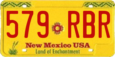 NM license plate 579RBR