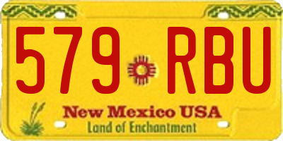 NM license plate 579RBU