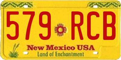 NM license plate 579RCB