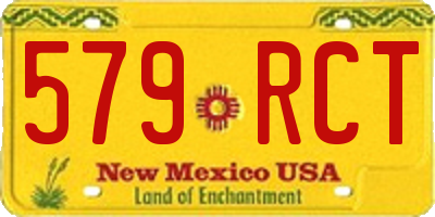 NM license plate 579RCT