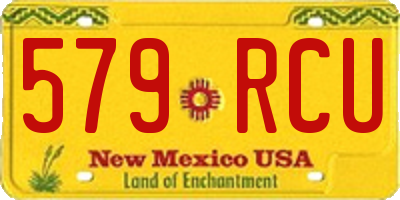 NM license plate 579RCU