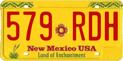 NM license plate 579RDH