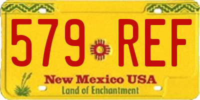 NM license plate 579REF