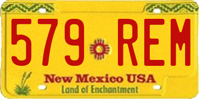 NM license plate 579REM