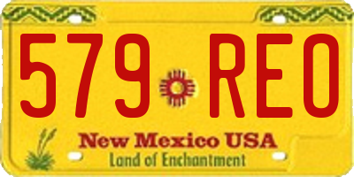 NM license plate 579REO