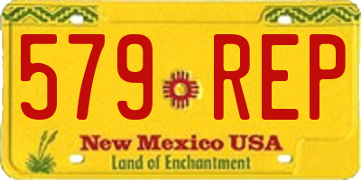 NM license plate 579REP