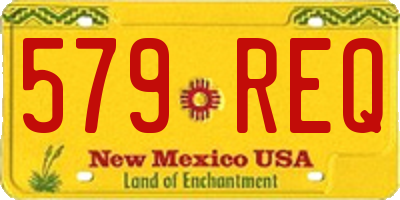 NM license plate 579REQ