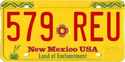 NM license plate 579REU