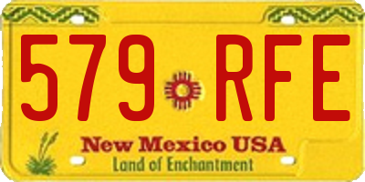 NM license plate 579RFE