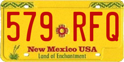 NM license plate 579RFQ