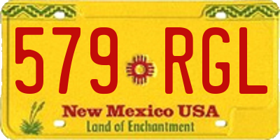 NM license plate 579RGL