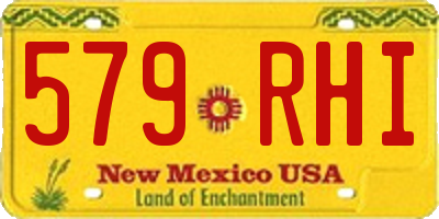 NM license plate 579RHI
