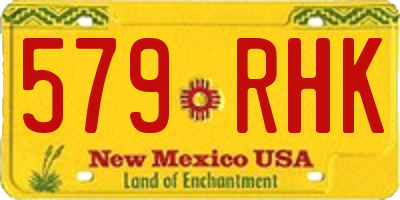 NM license plate 579RHK