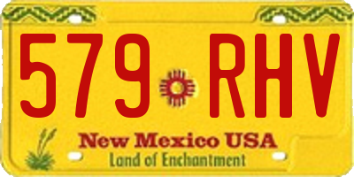 NM license plate 579RHV