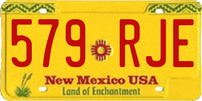 NM license plate 579RJE
