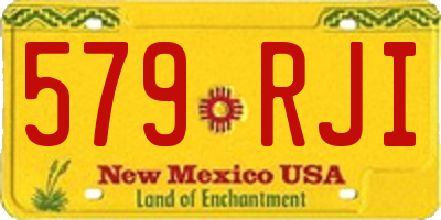 NM license plate 579RJI
