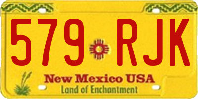 NM license plate 579RJK