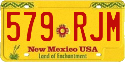 NM license plate 579RJM