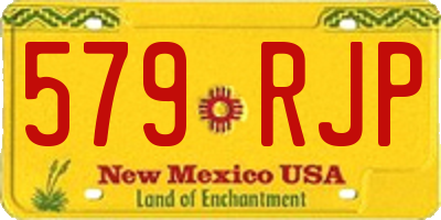 NM license plate 579RJP