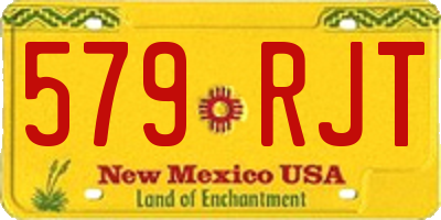 NM license plate 579RJT