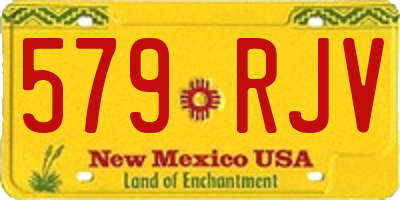 NM license plate 579RJV