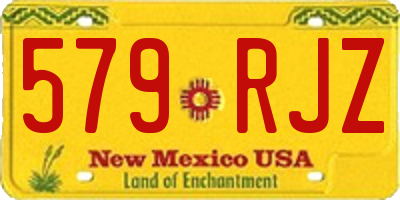 NM license plate 579RJZ