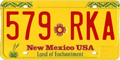 NM license plate 579RKA