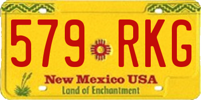 NM license plate 579RKG