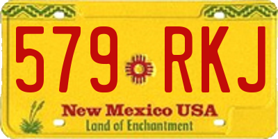 NM license plate 579RKJ