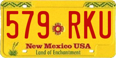 NM license plate 579RKU