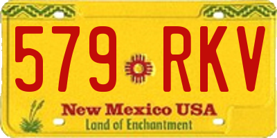 NM license plate 579RKV