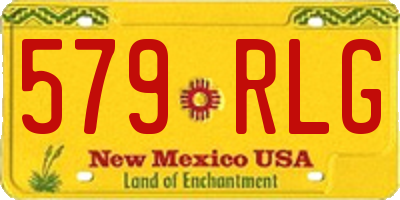 NM license plate 579RLG