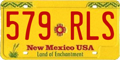 NM license plate 579RLS