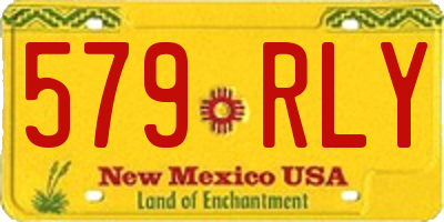 NM license plate 579RLY