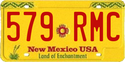 NM license plate 579RMC