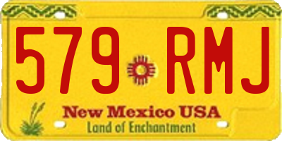NM license plate 579RMJ