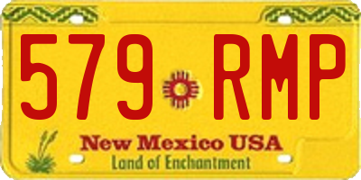 NM license plate 579RMP