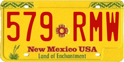 NM license plate 579RMW