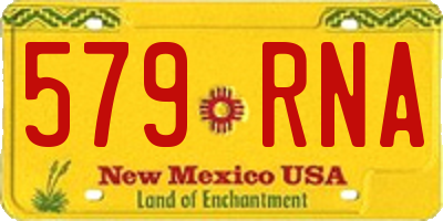 NM license plate 579RNA