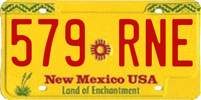 NM license plate 579RNE