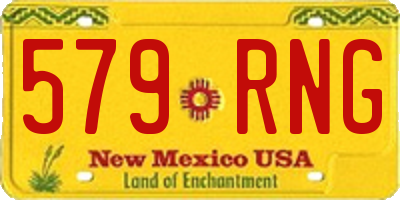 NM license plate 579RNG