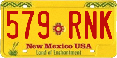 NM license plate 579RNK
