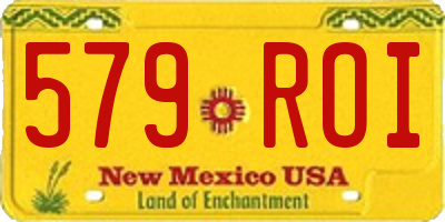 NM license plate 579ROI