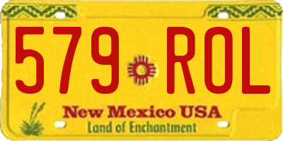 NM license plate 579ROL