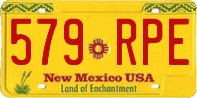 NM license plate 579RPE