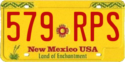 NM license plate 579RPS