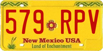 NM license plate 579RPV