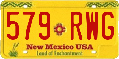 NM license plate 579RWG