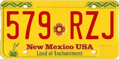 NM license plate 579RZJ