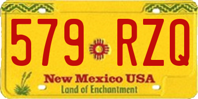 NM license plate 579RZQ